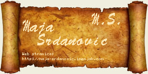 Maja Srdanović vizit kartica
